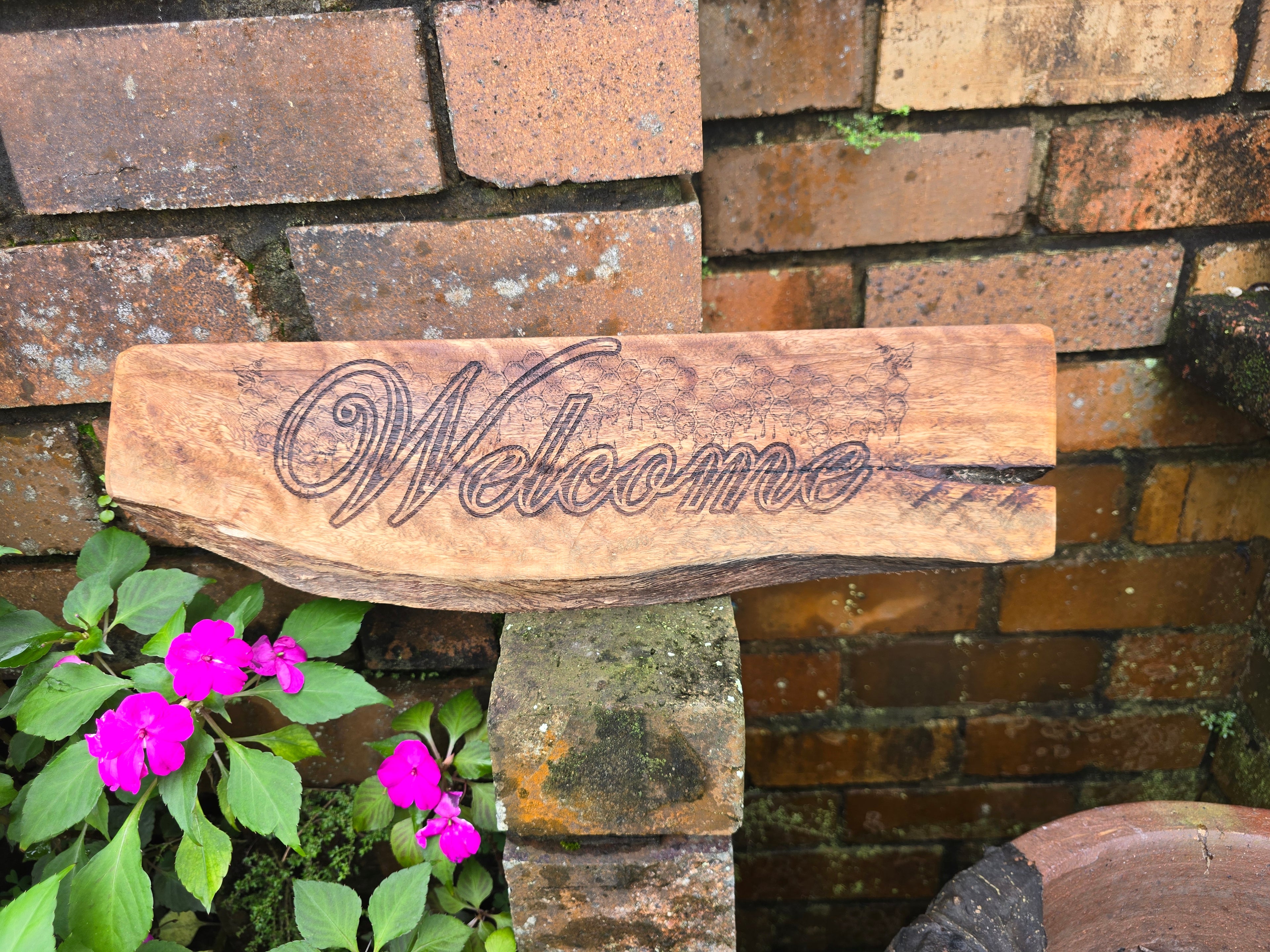 Rustic Timber Welcome Signs