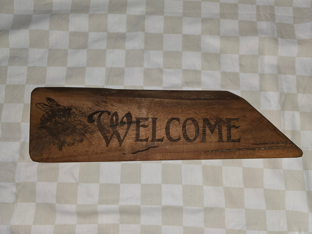 Rustic Timber Welcome Signs