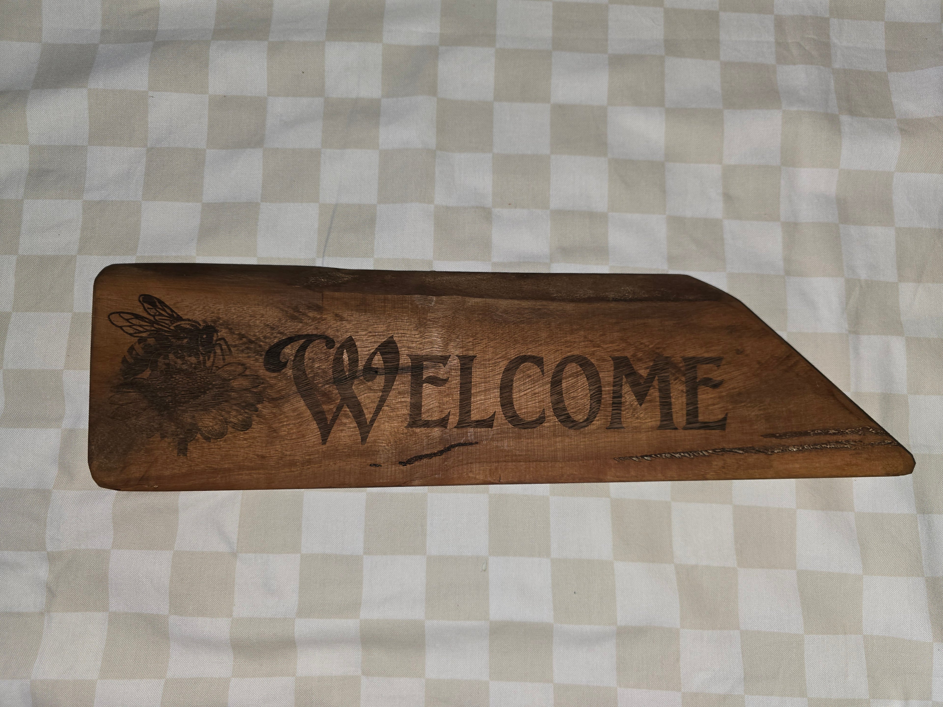 Rustic Timber Welcome Signs
