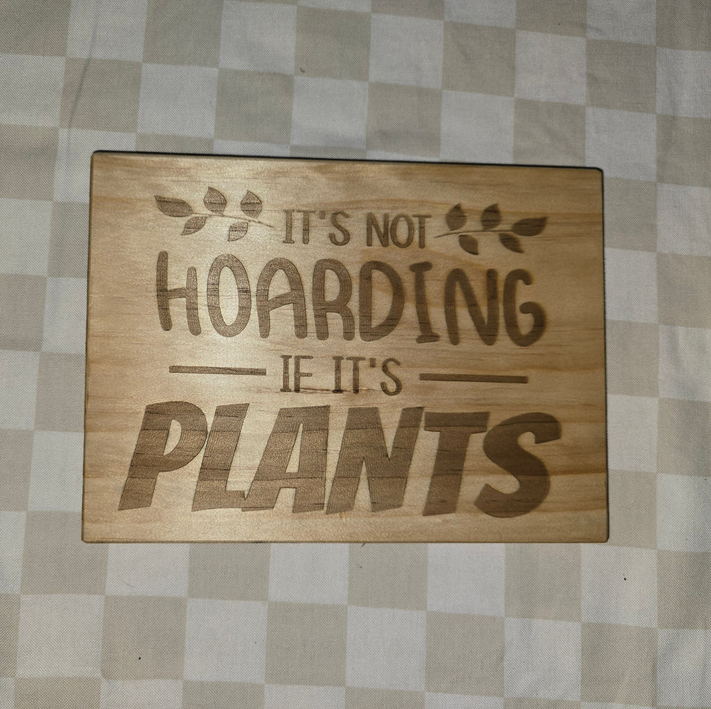 PLANT | Premium Pine Plaques