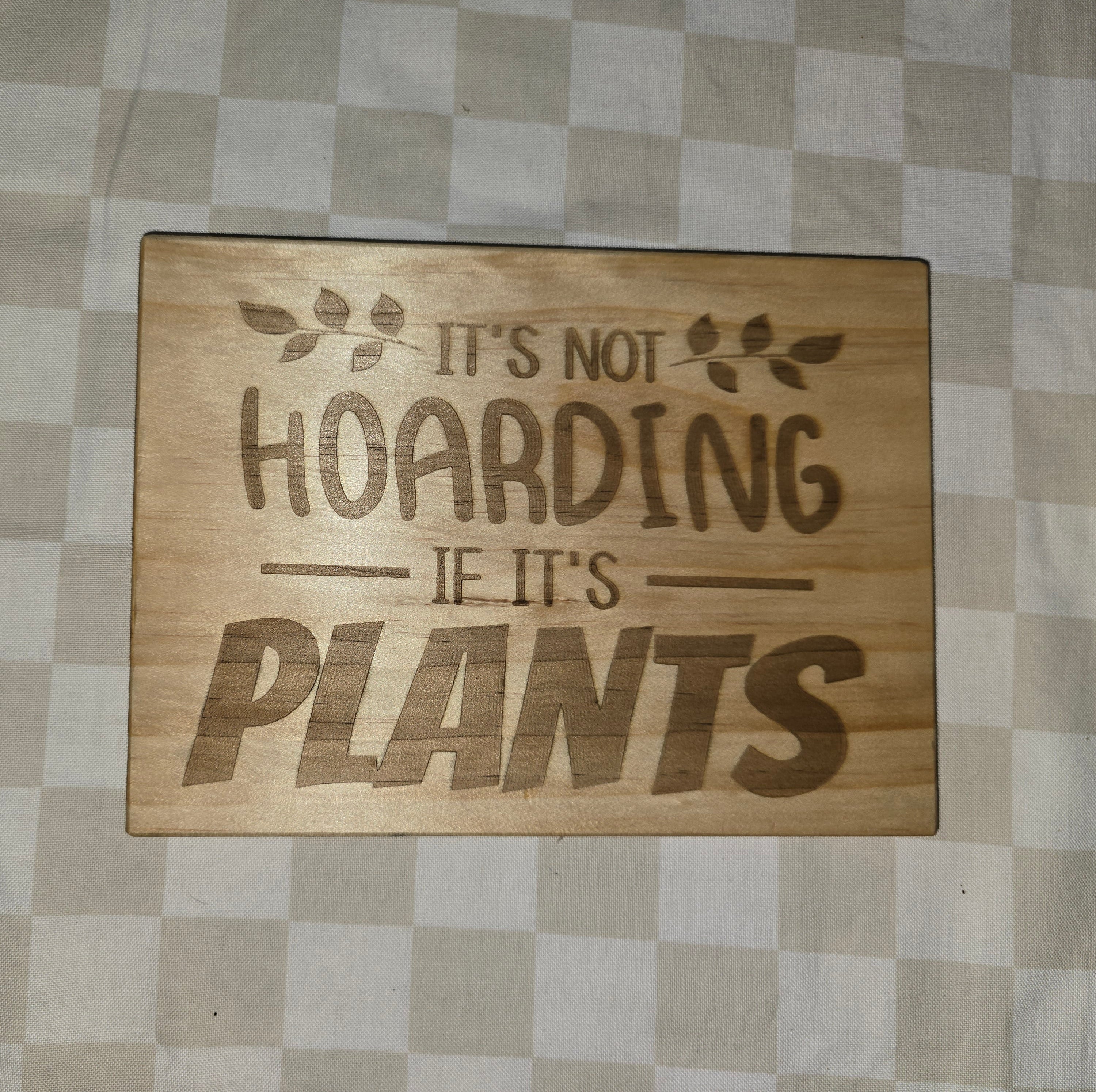 PLANT | Premium Pine Plaques